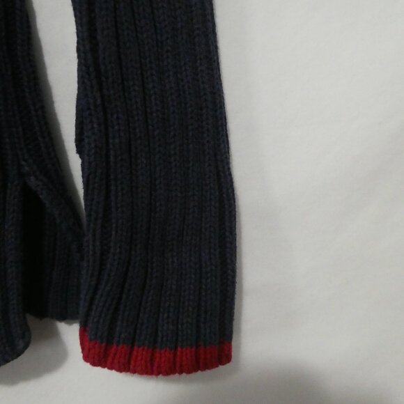 VTG POLO JEANS CO. Ralph Lauren | small | Navy Ribbed Patriotic USA Flag Sweater - Picture 9 of 16